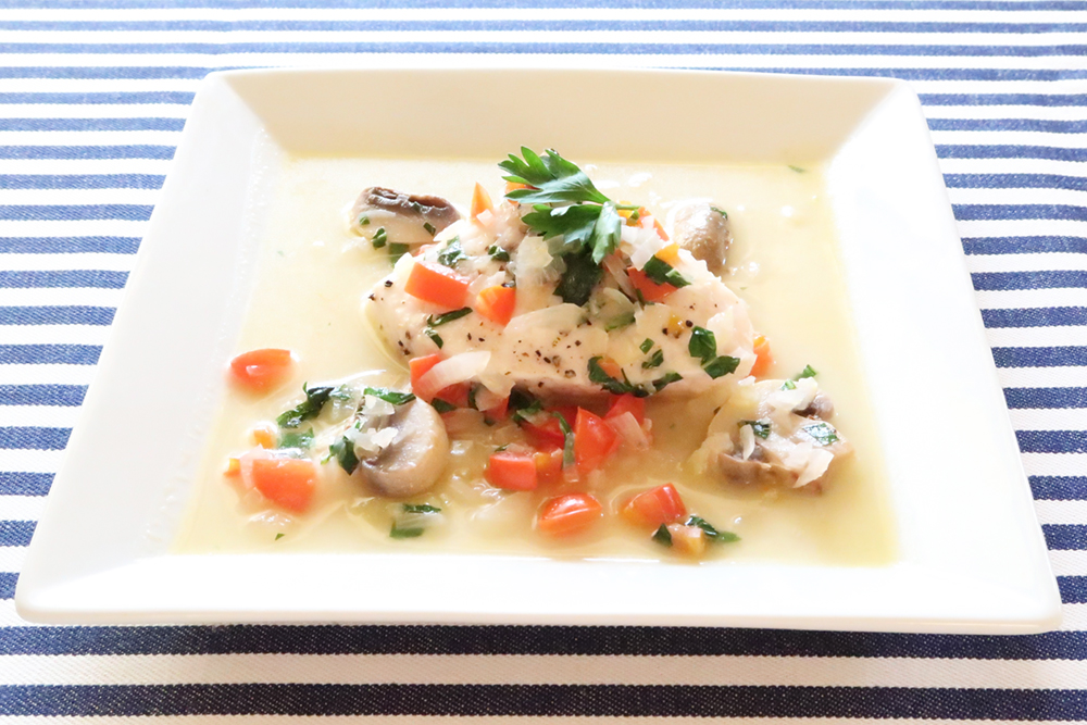 かじきのデュグレレ風