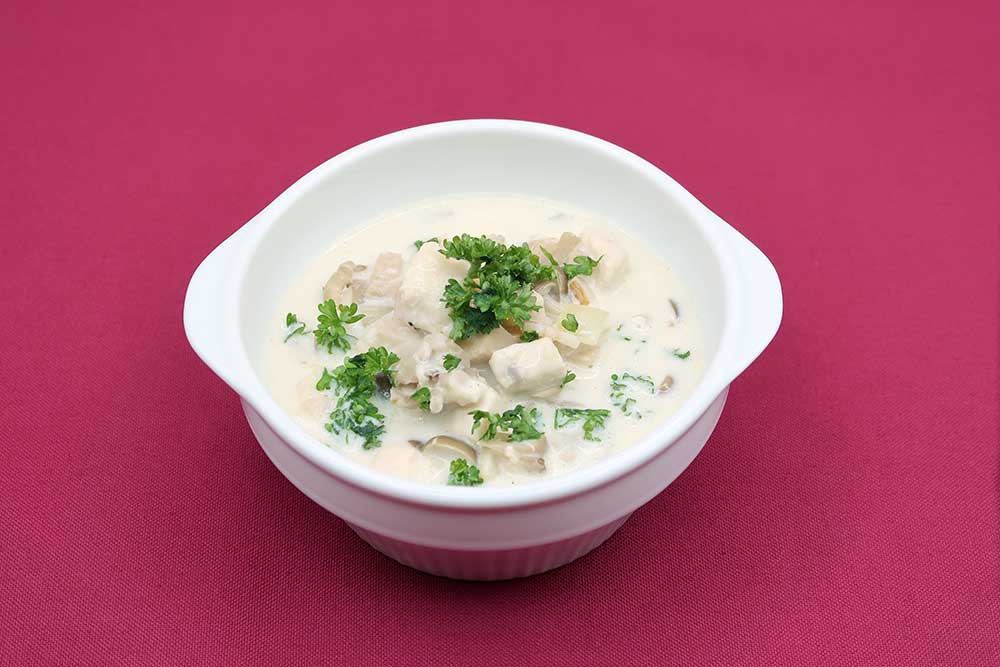 きのことかじきのチャウダー