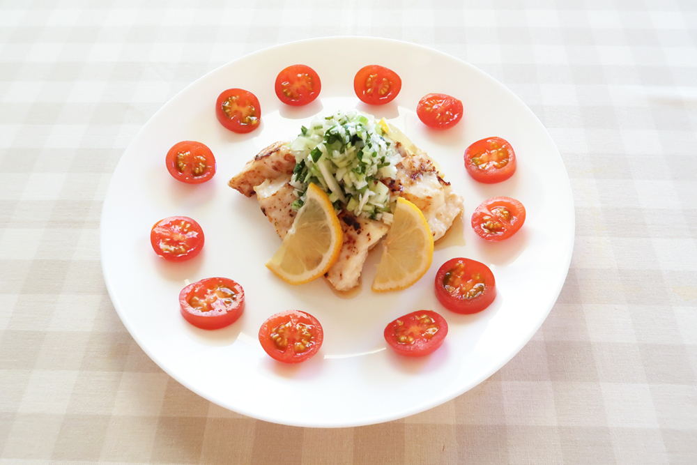 かじきのソテーしそねぎソース