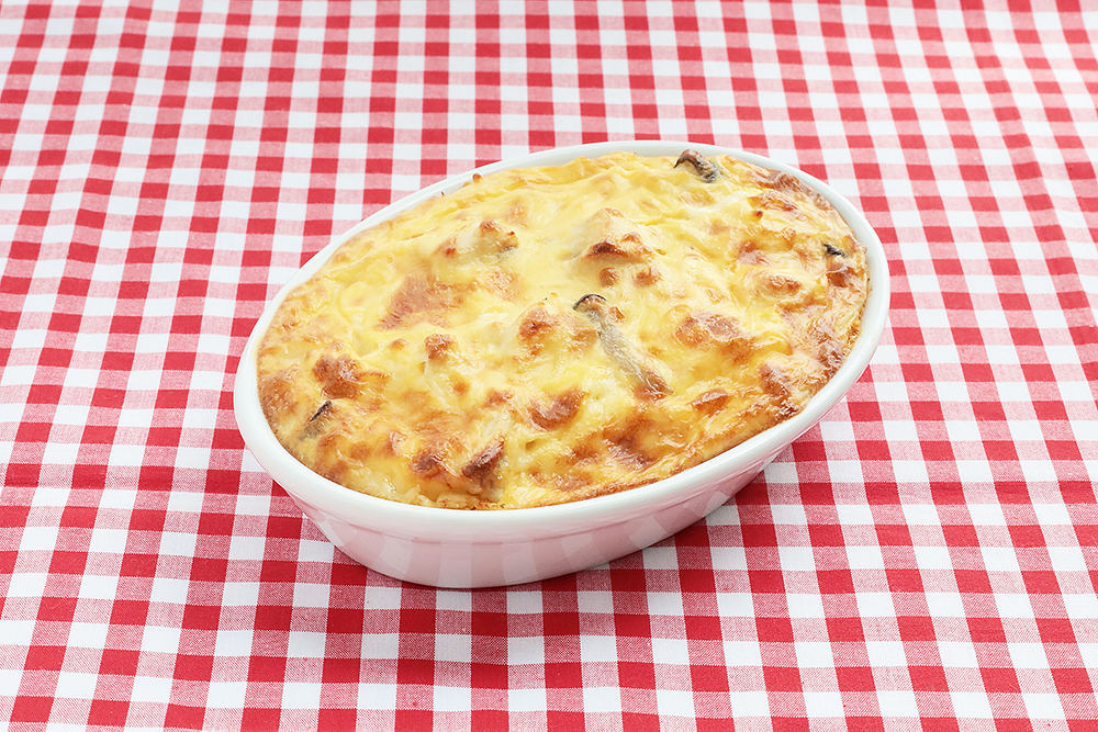 かじきのトルコ風焼きパスタ