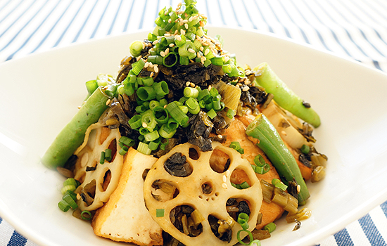 カジキの高菜炒め