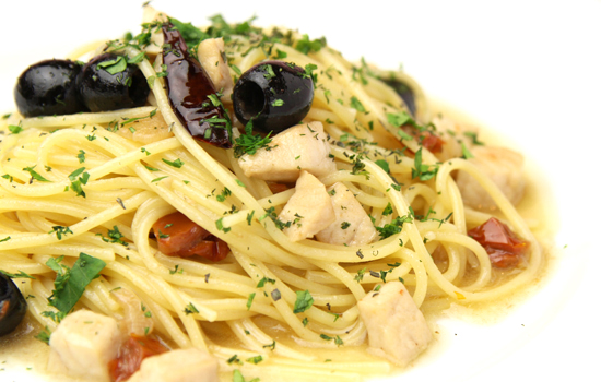 かじきのハーブパスタ