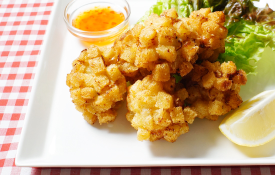 カジキのクルトン揚げ