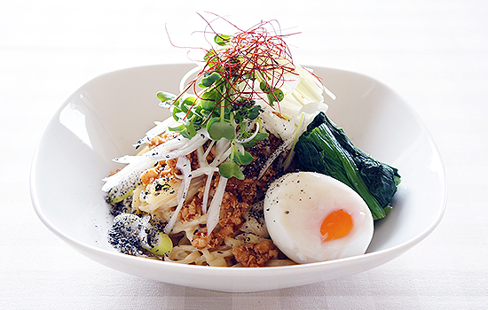 かじきの汁なし担々麺