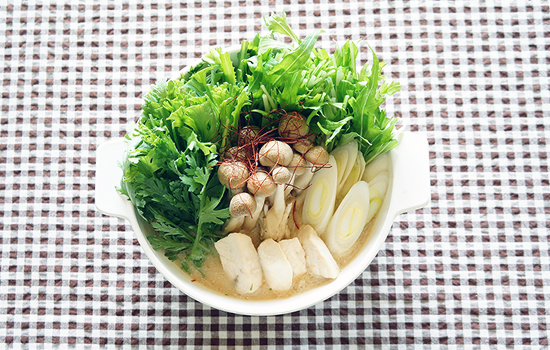 かじきの豆乳鍋