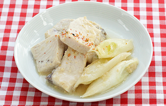 かじきとねぎのみそ煮