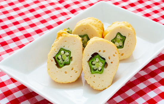 かじきのオクラ巻揚げ