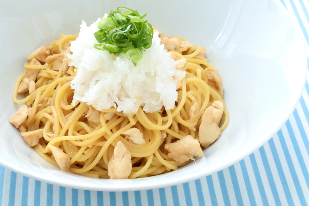 かじきと大根おろしのパスタ