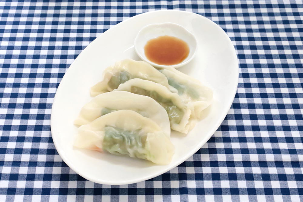 簡単かじき蒸し餃子