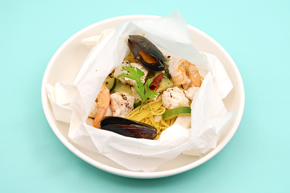 かじきのカルトッチョパスタ